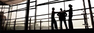 Business people talking