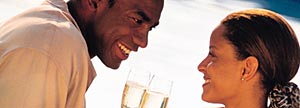 couple enjoying a drink