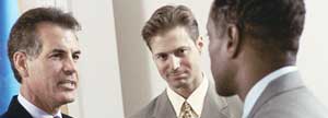 Businessmen closing a deal