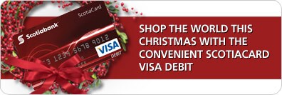 Shop the world this holidays with ScotiaCard