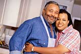 Happy Couple in their House