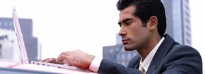 Hombre de negocios trabajando