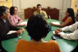 Senior managers holding a meeting