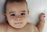 Baby boy lying down