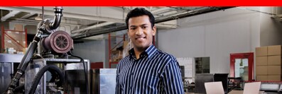 Business owner on production line
