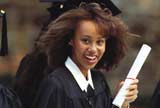 Student in graduation ceremony