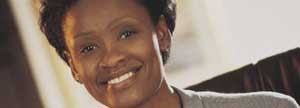 Executive woman smiling