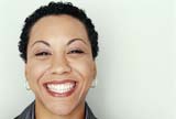 Woman smiling