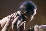 Woman holding her baby