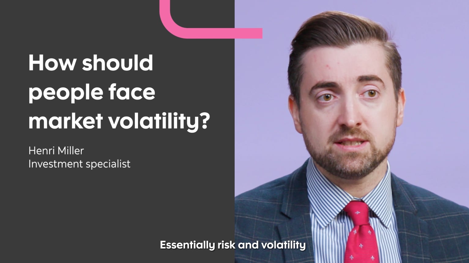 How should people fact market volaltility?