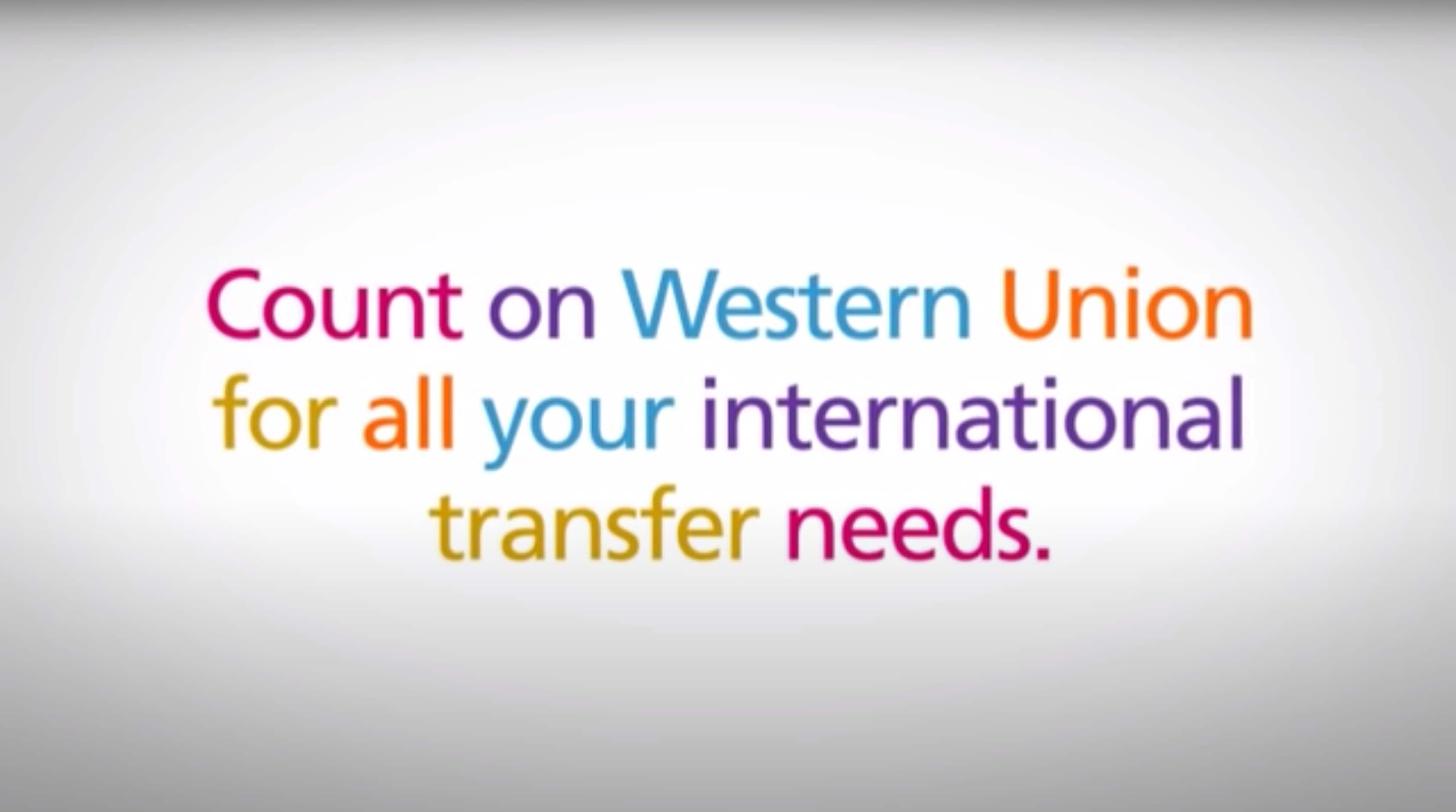 Count on Western Union for all your international transfer needs. 
