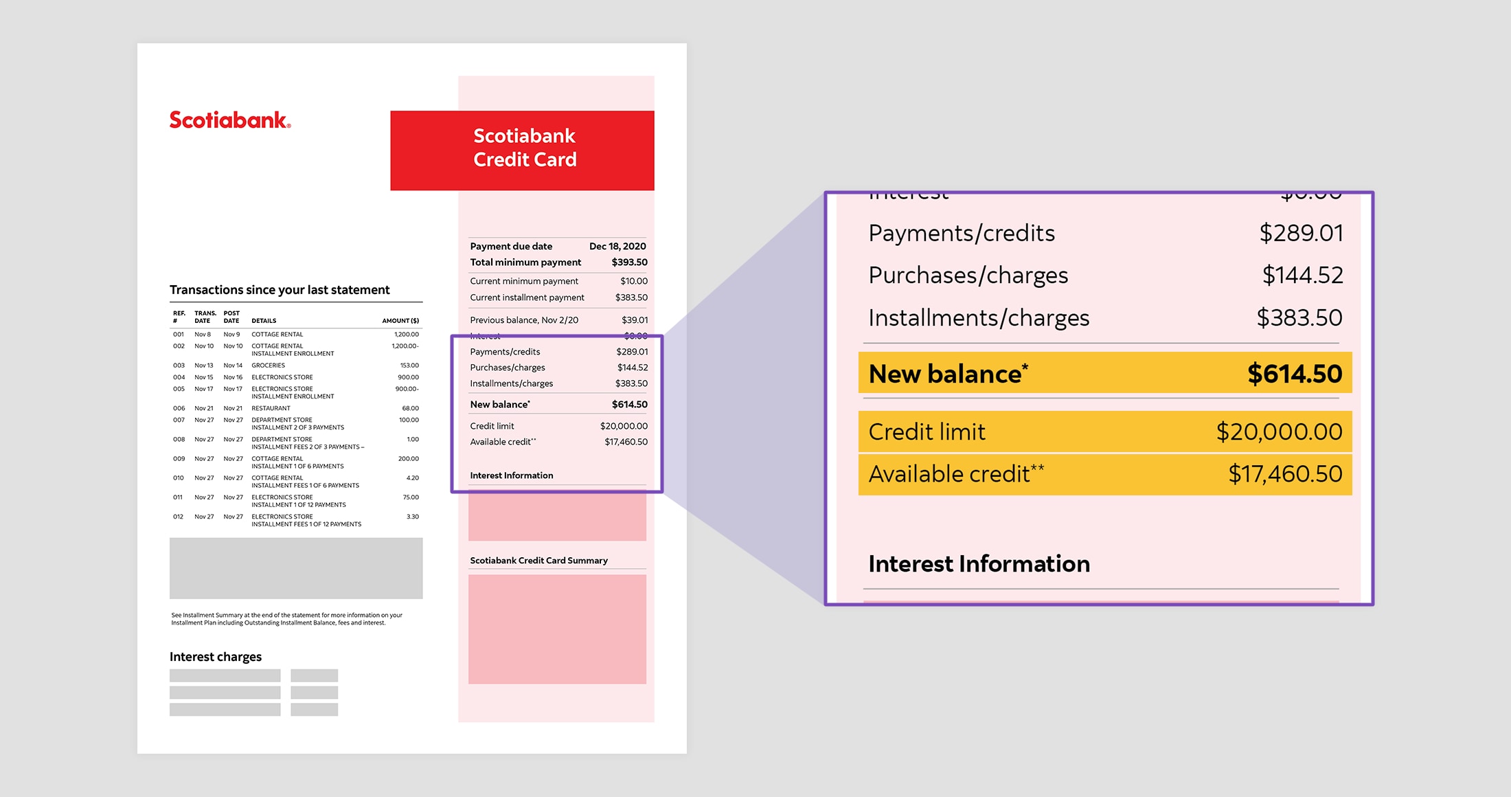 Scotia SelectPay™ Statement changes Scotiabank Canada