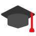 icône de chapeau de graduation