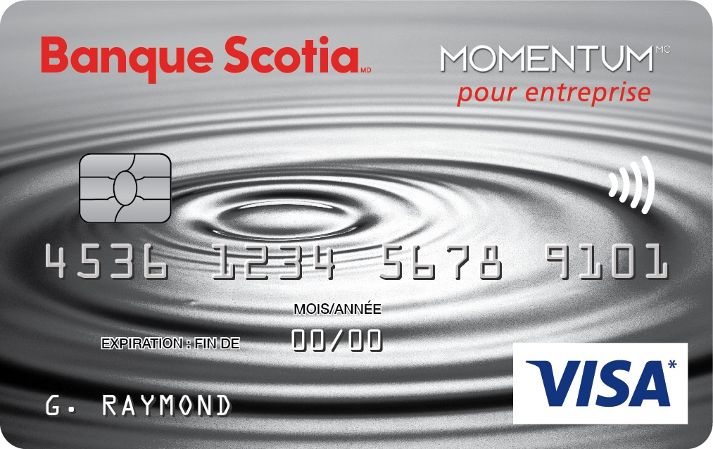 Carte Visa* Momentum ScotiaMD pour entreprise