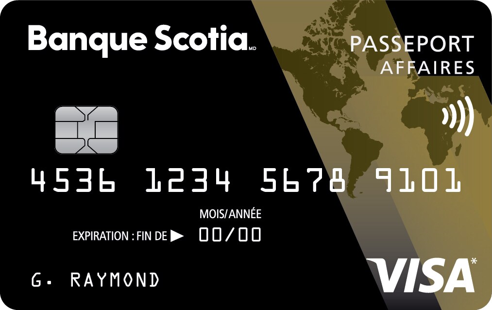 Carte Visa* Or Scotia PasseportMD pour entreprise