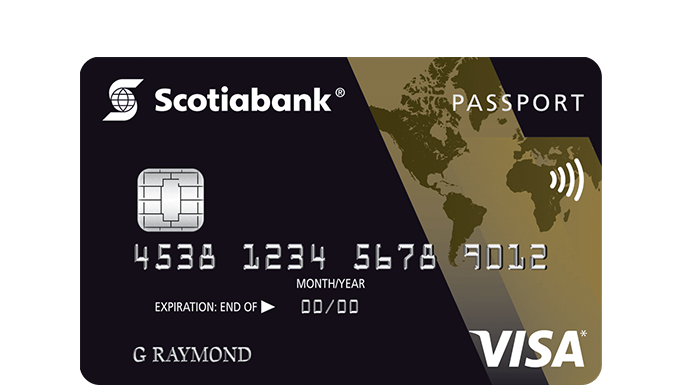ScotiaGold Visa Passport card