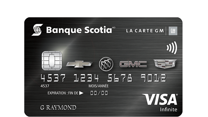 Carte Visa Infinite GM de la Banque Scotia