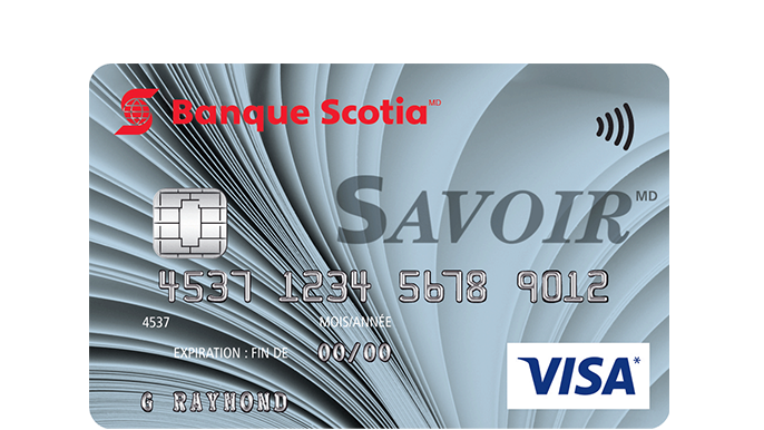 Carte de crédit Visa Savoir Scotia