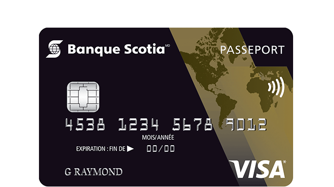 Carte de crédit Visa Or Scotia Passeport