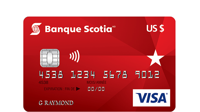 Carte de crédit Visa Banque Scotia en dollars US