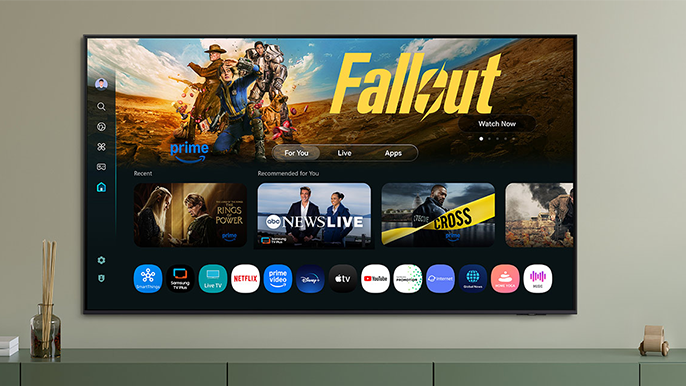 Image of the Samsung 55" QLED TV