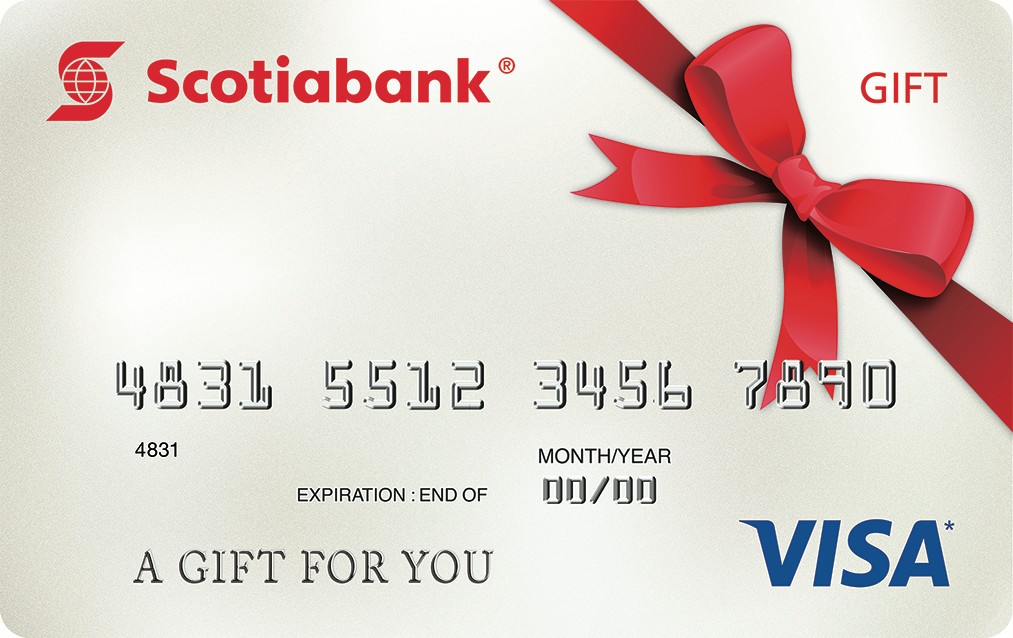 Register Your Card Using Our Scotiabank Cardholder Services Website The Visa Gift