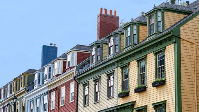 Row of buildings