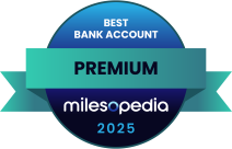 Best Bank account Milesopedia Award 2025