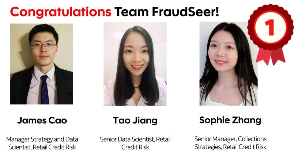 Headshots, names and job titles of Team FraudSeer