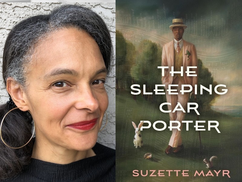 Suzzette Mayr headshot and the sleeping car porter cover