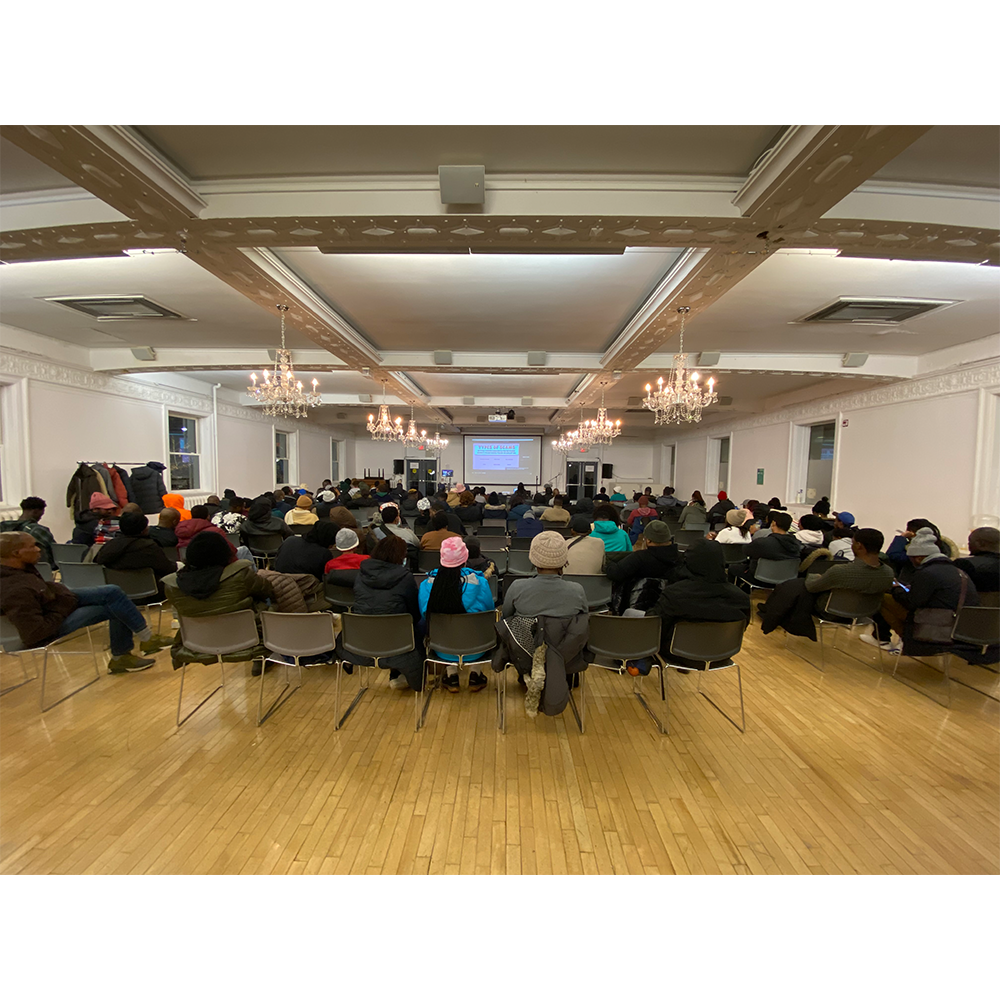 Crowd at event hosted by The 519