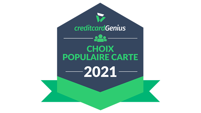 Insigne : Choix populaire carte de crédit en 2021, selon creditcardGenius