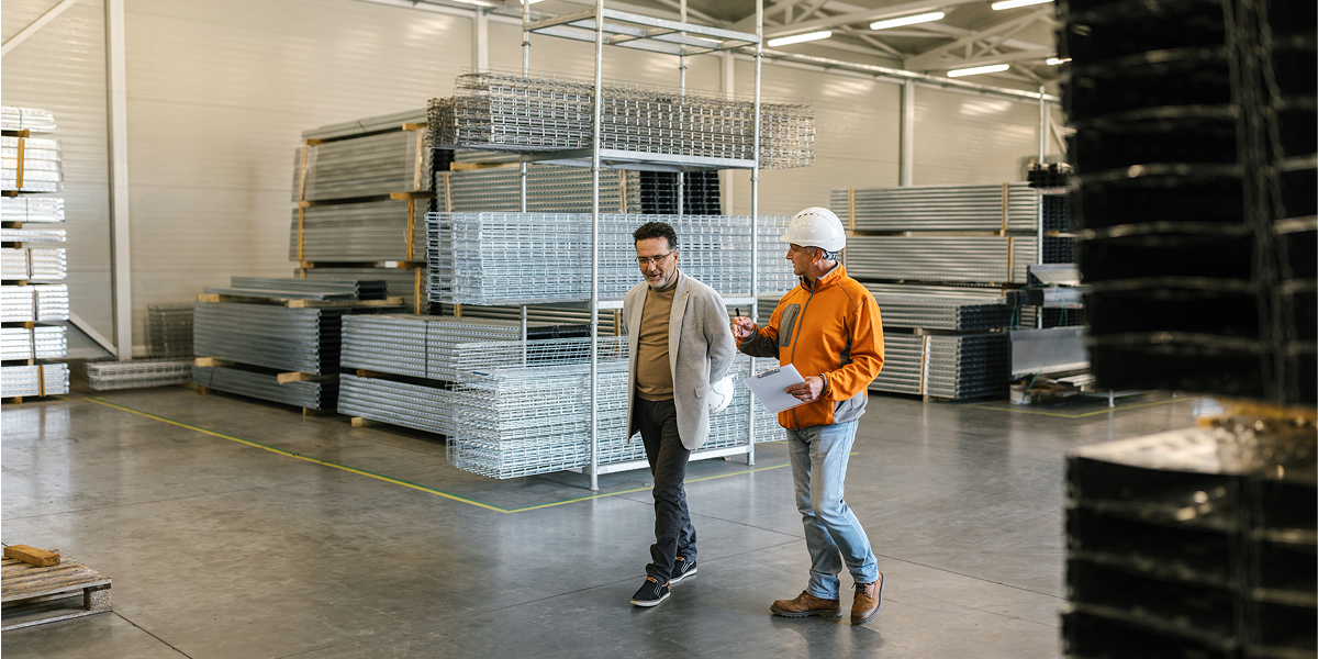 man working at his home office