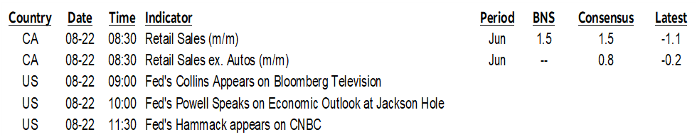 ON DECK FOR FRIDAY, AUGUST 22