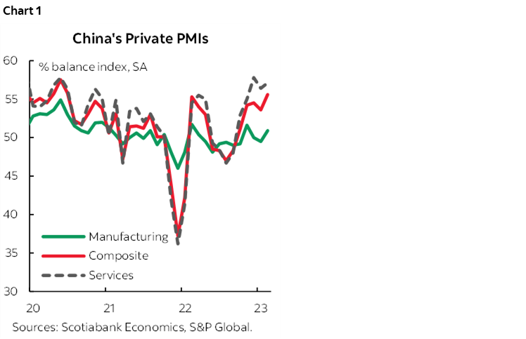 Chart 1: China's Private PMIs