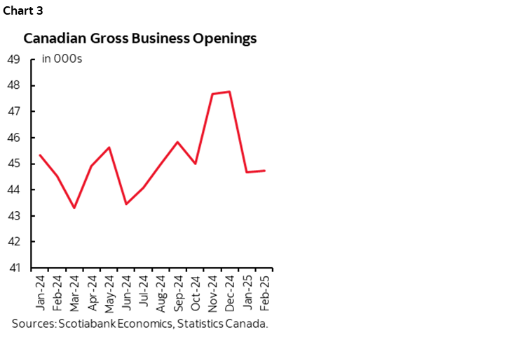 Chart 3: Canadian Gross Business Openings