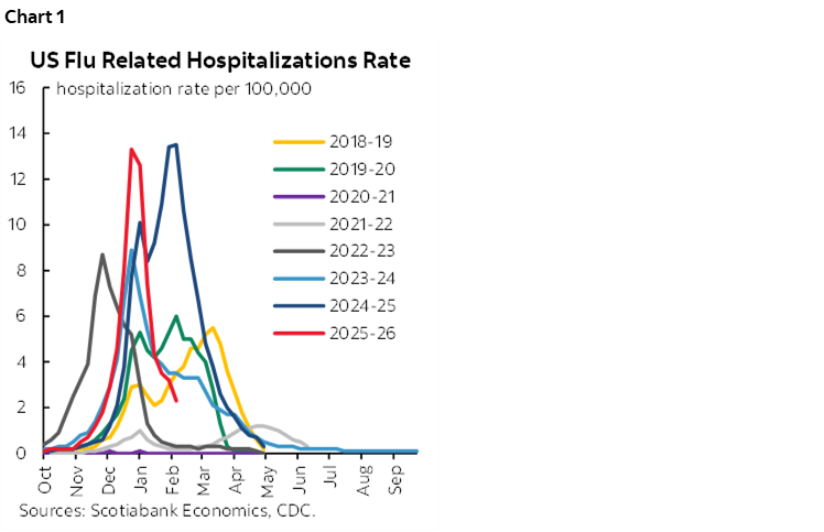 Chart 1: US Flu Related Hospitalizations Rate