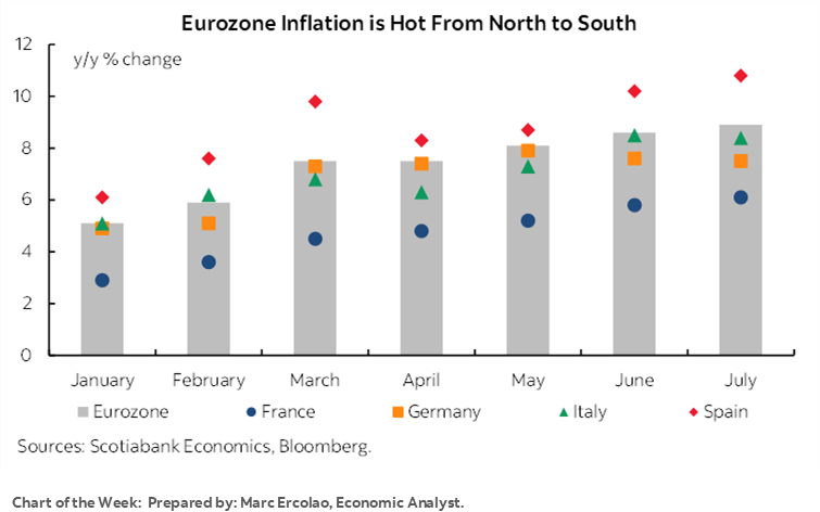 Chart of the Week:  Eurozone Inflation is Hot From North to South