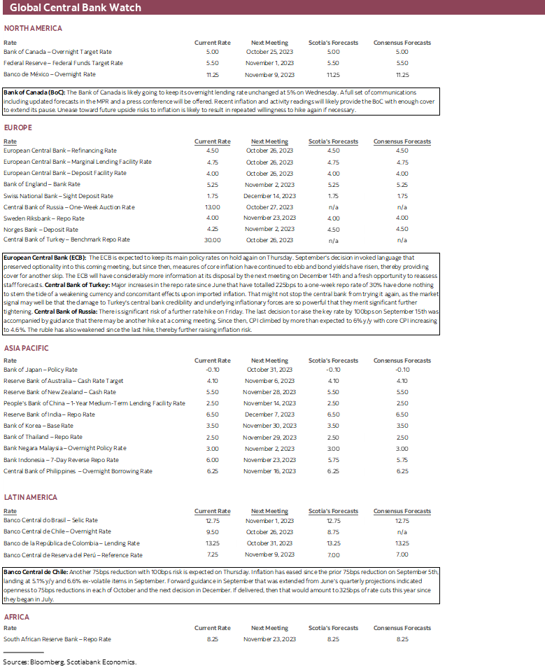 Global Central Bank Watch