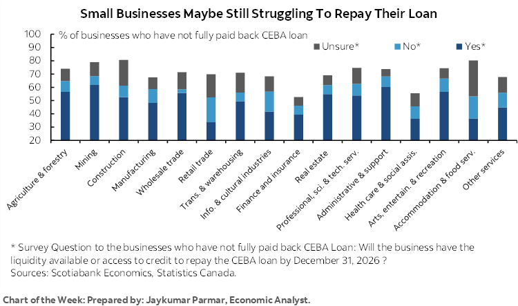 Chart of the Week: Small Businesses Maybe Still Struggling To Repay Their Loan