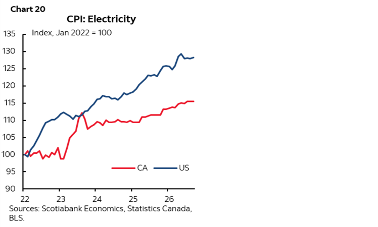 Chart 20: CPI: Electricity