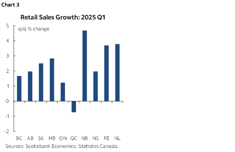 Chart 3: Retail Sales Growth: 2025 Q1