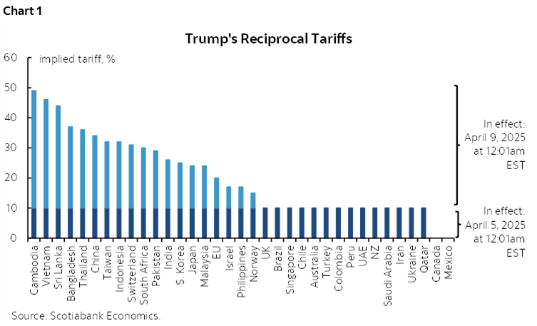 Chart 1: Trump's Reciprocal Tariffs
