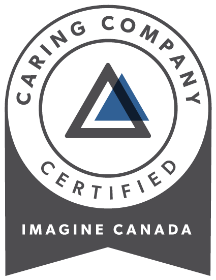 Logotipo Caring Company Certified Imagine Canada