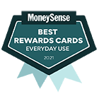 Badge: Winner of the 2021 MoneySense Best Rewards Cards (everyday use).