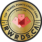 Badge: Winner of the 2021 Rewards Canada Top Travel Points Credit Card (annual fees)
