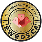 Badge: Winner of the 2022 Rewards Canada Top Travel Points Credit Card (annual fees).