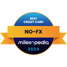  Winner of the 2024 milesopedia Best Credit Card for No FX