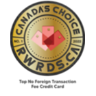 Winner of the 2022 Rewards Canada Top No Foreign Transaction Fees Credit Card