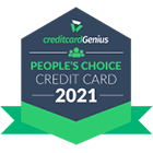 Winner of the 2021 creditcardGenius People’s Choice Credit Card